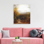 Ralph Albert Blakelock Pool in de Adirondacks Canvas Afdruk (Insitu (Woonkamer))