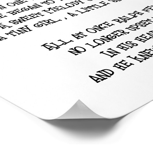 RALPH DE ELF Print, Waarde Poster Papier (Mat) (Hoek)