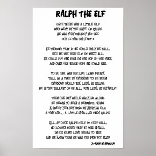 RALPH DE ELF Print, Waarde Poster Papier (Mat)