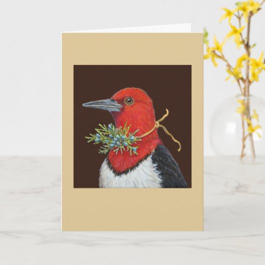 Ralph de roodroodroodroodborstkaart kaart (Gele Bloem)