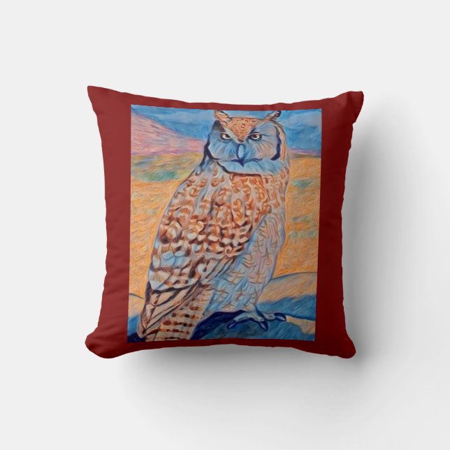 Ralph de uil 🦉 kussen (Voorkant)