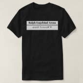 Ralph Engelstad Arena Coordinates Sticker T-shirt (Design voorkant)