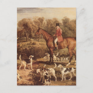 Ralph Lambton en zijn honden door James Ward Briefkaart