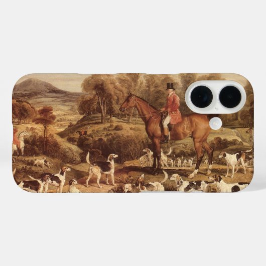 Ralph Lambton en zijn honden door James Ward Case-Mate iPhone Case (Achterkant (horizontaal))