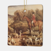 Ralph Lambton en zijn honden door James Ward Keramisch Ornament (Links)