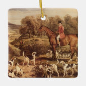 Ralph Lambton en zijn honden door James Ward Keramisch Ornament (Voorkant)