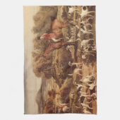 Ralph Lambton en zijn honden door James Ward Theedoek (Verticaal)