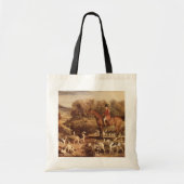 Ralph Lambton en zijn honden door James Ward Tote Bag (Voorkant)