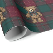 Ralph Lauren Inspired Tartan Plaid Wrapping Paper Cadeaupapier (Rol Hoek)