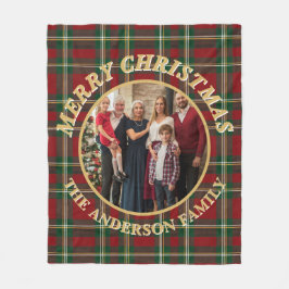 Ralph Lauren Tartan Plaid Family Photo Christmas Fleece Deken