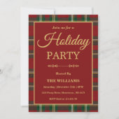 Ralph Lauren Tartan Plaid Holiday Party Kaart (Voorkant)