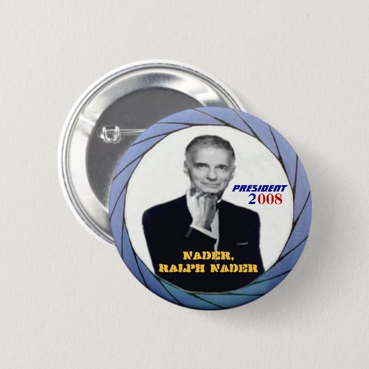 Ralph Nader Button (Voorkant /achterkant)