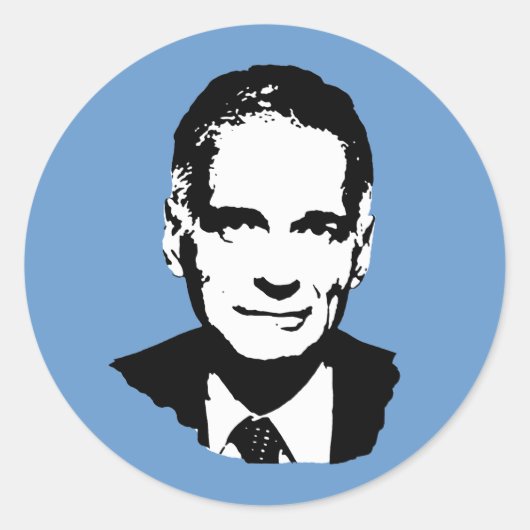 Ralph Nader Ronde Sticker (Voorkant)