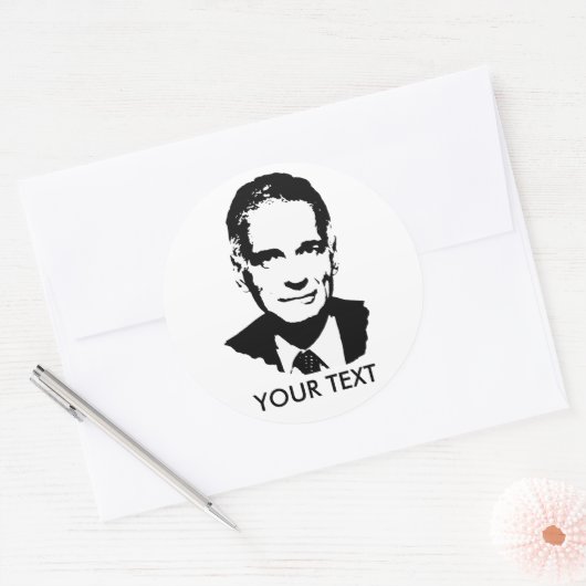 Ralph Nader Ronde Sticker (Envelop)