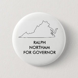 Ralph Nprtham for Virginia Governor 2017 Ronde Button 5,7 Cm