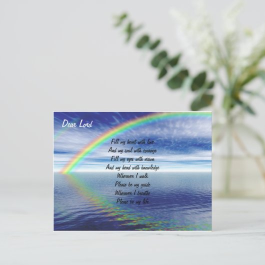 Ralph Staples religieus Briefkaart (Staand voorkant)