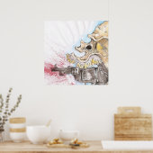 Ralph steadman poster (Keuken)