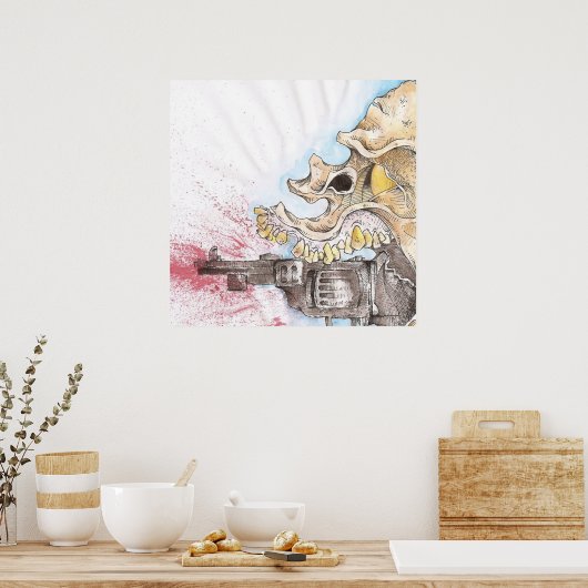 Ralph steadman poster (Keuken)