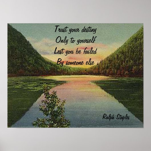 Ralph W stapelt inspirerend foto-prints vast Poster (Voorkant)