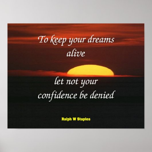 Ralph W Staples Philosophy Poster (Voorkant)