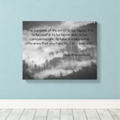 Ralph Waldo Emerson Citaat Canvas Kunst Zwart & Wi (Insitu (Houten vloer))