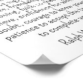 Ralph Waldo Emerson citaat - dit is mijn wens Poster (Hoek)