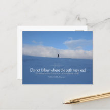 Ralph Waldo Emerson Inspirerend citaat "Trail"