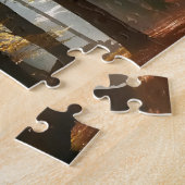 Ralph Waldo Emerson Inspirerend citaat "Trail" Legpuzzel (Zijkant)