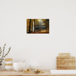 Ralph Waldo Emerson Inspirerend citaat "Trail" Poster