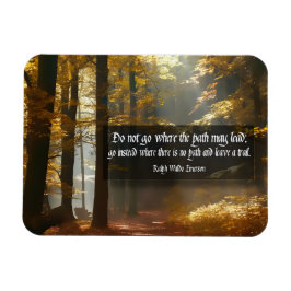 Ralph Waldo Emerson Inspirerend Quote Flexible Magneet