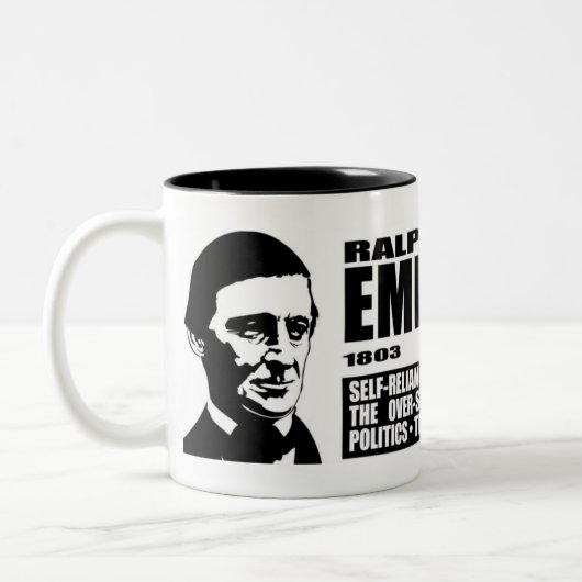Ralph Waldo Emerson Mok1 Tweekleurige Koffiemok (Links)