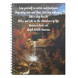 Ralph Waldo Emerson natuur citeert Notitieboek