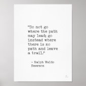 Ralph Waldo Emerson Poster (Voorkant)