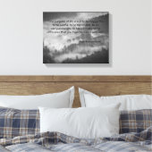 Ralph Waldo Emerson Quote Canvas Art Zwart & Wit (Insitu (Slaapkamer))