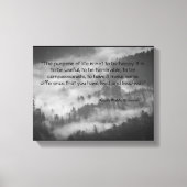 Ralph Waldo Emerson Quote Canvas Art Zwart & Wit (Voorkant)