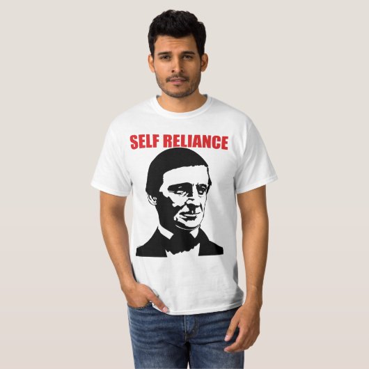 Ralph Waldo Emerson "SELF RELIANCE" shirt (Voorkant volledig)