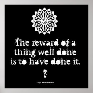 Ralph Waldo Emerson - Woorden van Wisdom Poster