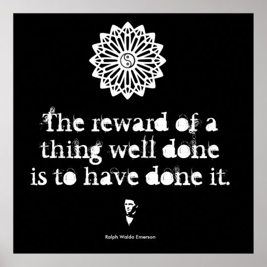 Ralph Waldo Emerson - Woorden van Wisdom Poster (Voorkant)