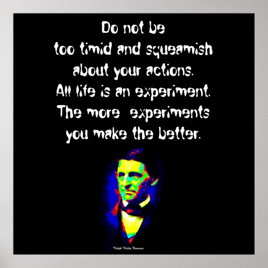 Ralph Waldo Emerson - Woorden van Wisdom Poster (Voorkant)