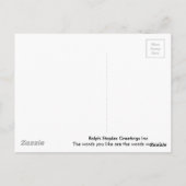 Ralph Wisden Staples Briefkaart (Achterkant)