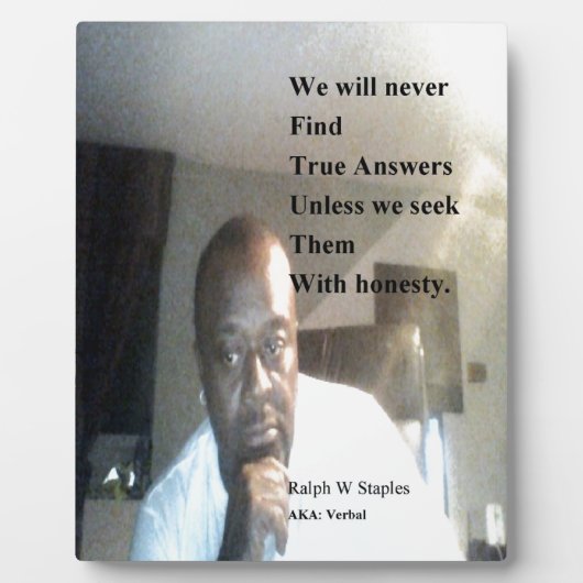 Ralph Wisden Staples Fotoplaat (Voorkant)