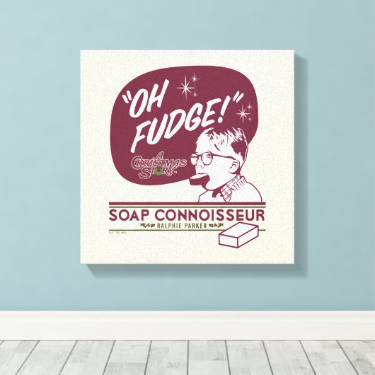 Ralphie Parker - Soap Connoisseur Canvas Afdruk (Insitu (Houten vloer))