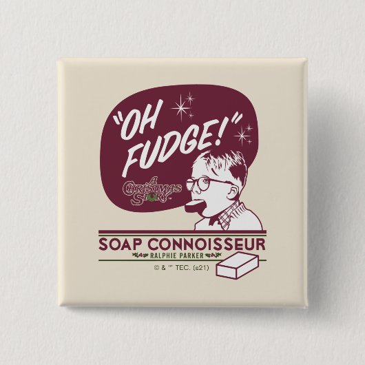 Ralphie Parker - Soap Connoisseur Vierkante Button 5,1 Cm (Voorkant)