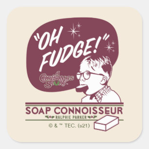 Ralphie Parker - Soap Connoisseur Vierkante Sticker