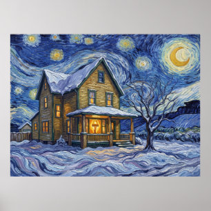 Ralphie Parkers huis Een kerstverhaal Sterrenhemel Poster
