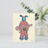 Ralphie | Pink Nightmare Feestdagenkaart (Staand voorkant)