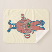 Ralphie | Pink Nightmare Sherpa Deken (Voorkant (horizontaal))