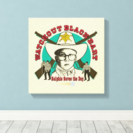 Ralphie Saves the Day Canvas Afdruk (Insitu (Houten vloer))