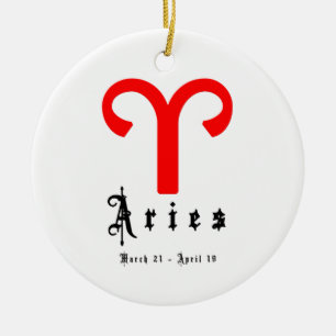 Ram, 21 maart - 19 april keramisch ornament
