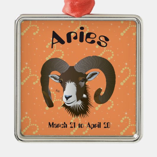Ram 21 maart tot 20 april Ornament (Voorkant)